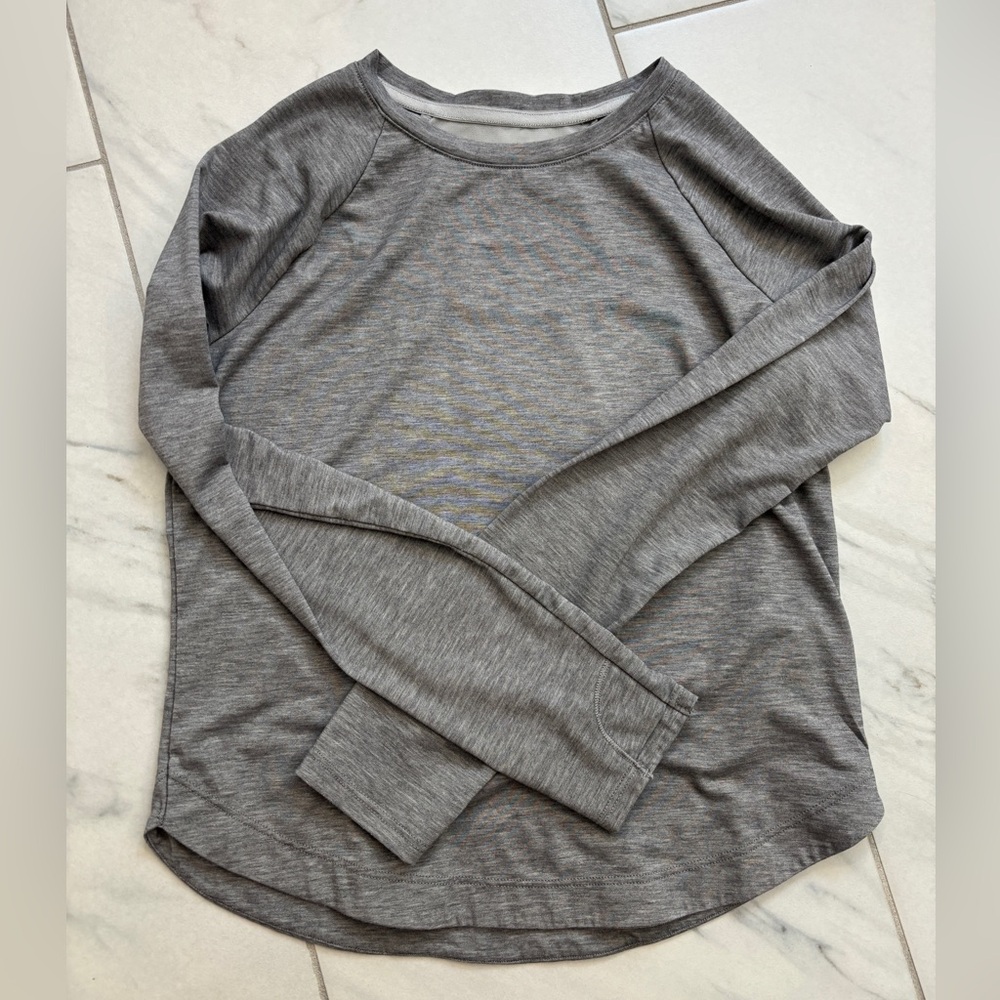 Athleta Girl Comeback Top - grey - M/8-10